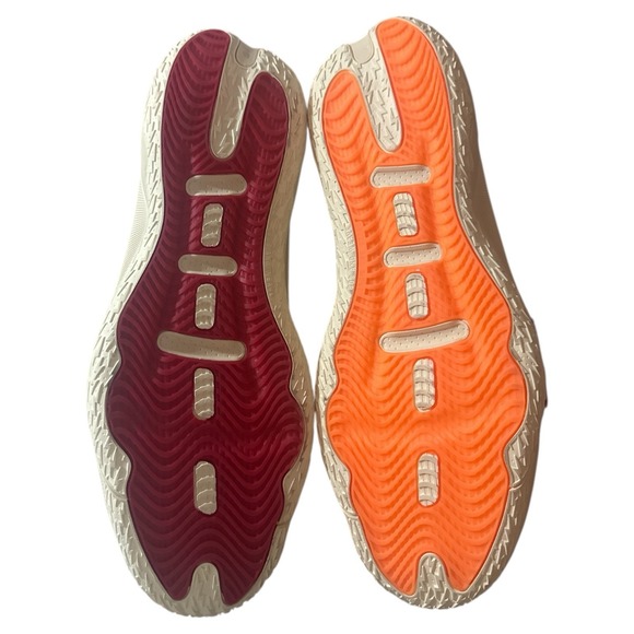 Adidas Mens Size 19 Dame 8 EXTPLY Red Orange Basketball Sneakers Shoes - Picture 6 of 7